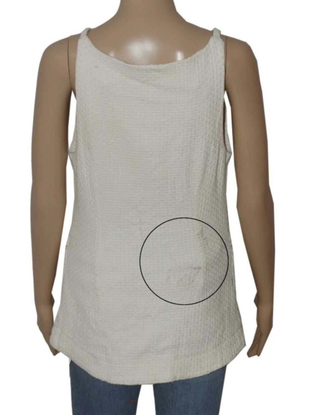Free People Coastal Classy Sleeveless High-neck Button Top XS - Picture 3 of 5